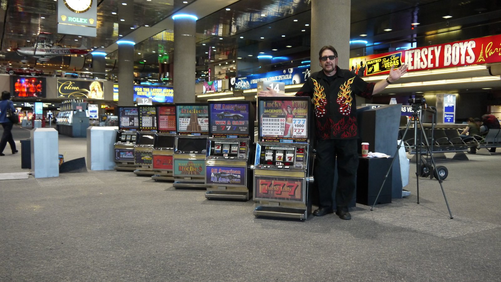 Behind the scenes with a lineup of slot-machine props