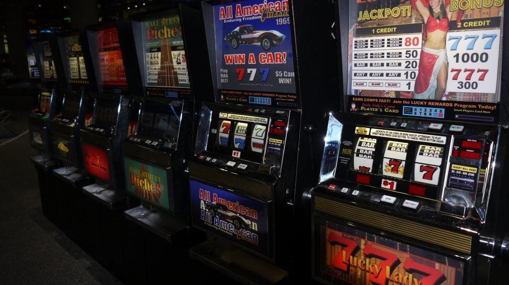 Detail of slot-machine prop artwork