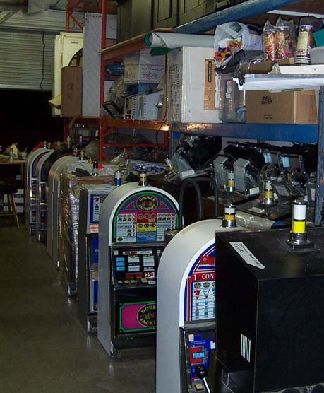 Slot-machine inventory in storage